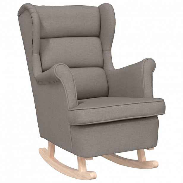 vidaXL Houpací křeslo taupe 74 x 90 x 102 cm textil