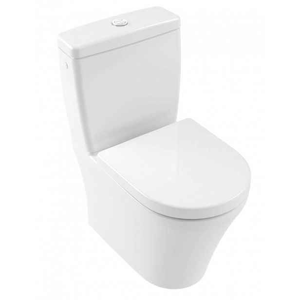 Villeroy & Boch O.novo - WC kombi mísa, zadní odpad, Rimless, DirectFlush, alpská bílá 4625R001