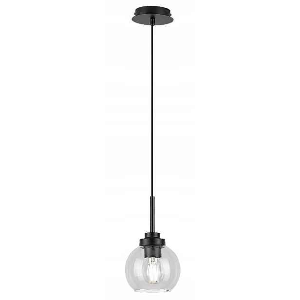 Závěsná koupelnová lampa Rabalux Tirina E27 IP44 černá Ø15 cm