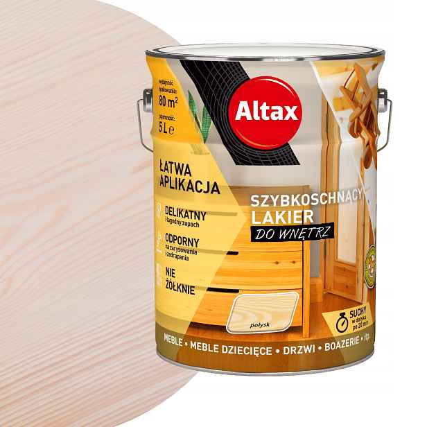 Altax Lak na nábytek obložení 5L Bezbarvý Lesk