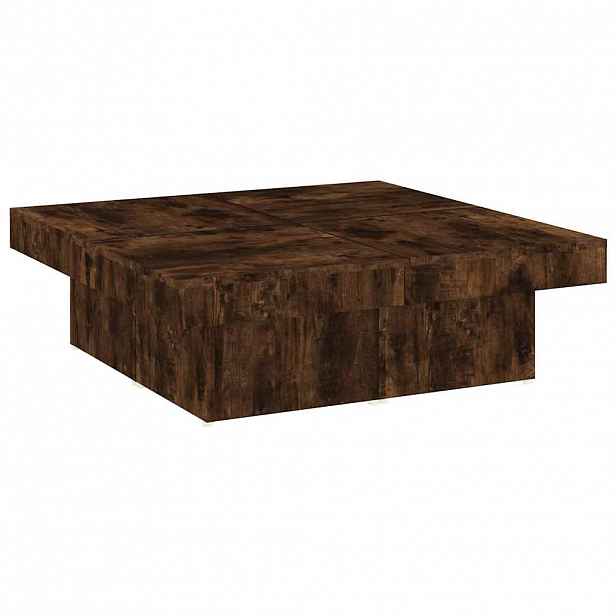 vidaXL Konferenční stolek kouřový dub 90 x 90 x 28 cm kompozitní dřevo