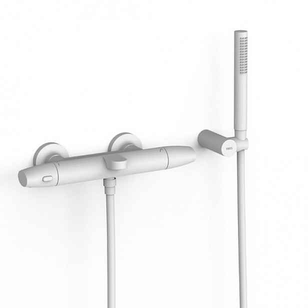 Vanová baterie TRES Over-Wall s vanovým setem 150 mm bílá mat 19017439BM