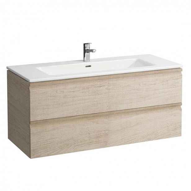 Laufen Pro S - Skříňka s umyvadlem, 120x55x50 cm, 2 zásuvky, světlý dub H8619674791041