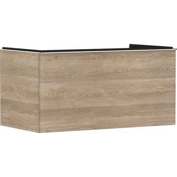 Skříňka pod umyvadlo pod desku Hansgrohe Xelu Q 98x49,5x55 cm přírodní dub 54060000