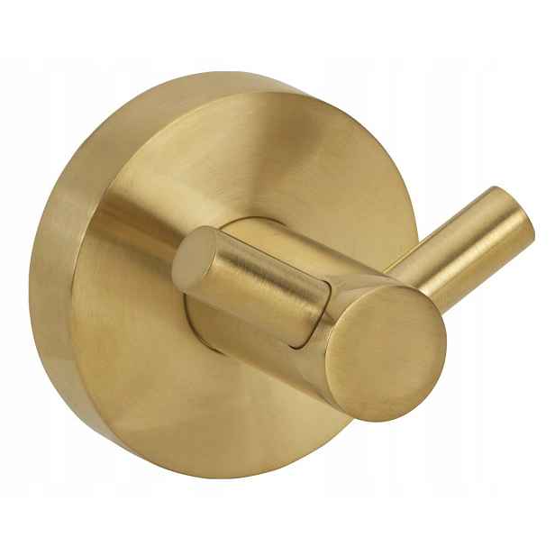 X-round Gold dvojitý háček, zlatá matná (XR202GB) /sm/