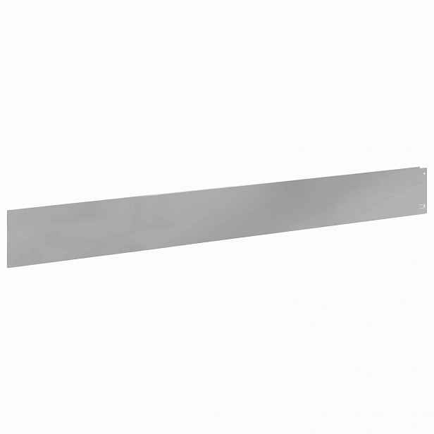 vidaXL Okraj trávníku 10 ks 100 x 12 cm Ocel Stříbrná