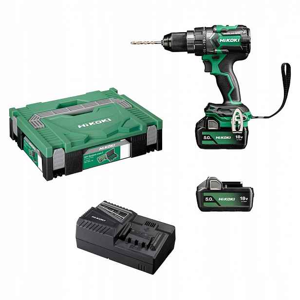 Aku Šroubovák HiKOKI DV18DC Wpz 18V 2x5Ah Bl 140Nm 2 rychlostní stupně, kufr