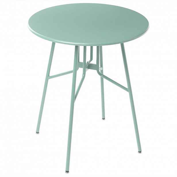 Beliani BISTRO STOLEK 64/64 cm Kov Světle zelený Taltal