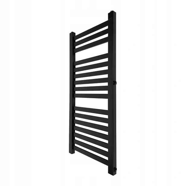 Koupelnový Radiátor 100x40 Černý Boční Přípojka 50 cm Polský Výrobce