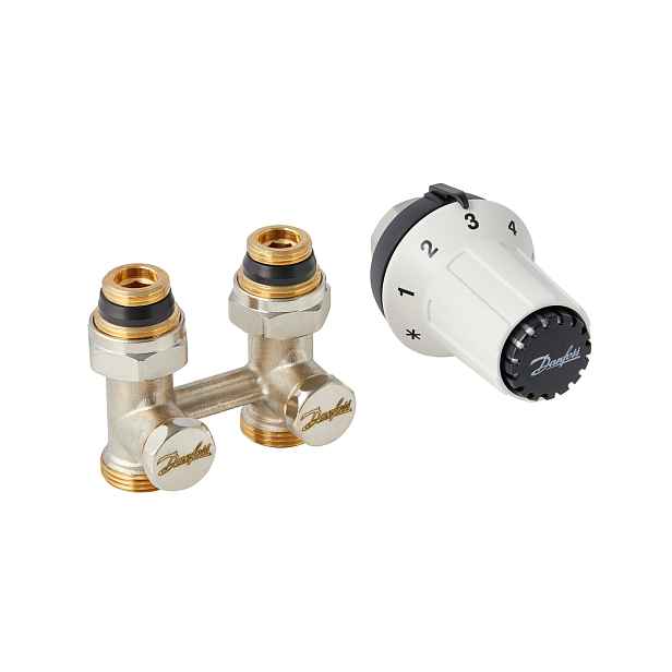 Sada termostatické hlavice DANFOSS RAS-CK a šroubení RLV-KB přímé, 013G5275