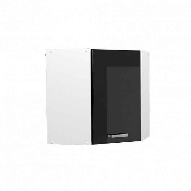 Vicco ROHOVÝ VĚŠÁK NA STĚNU R-Line Černý vysoký lesk 57 cm