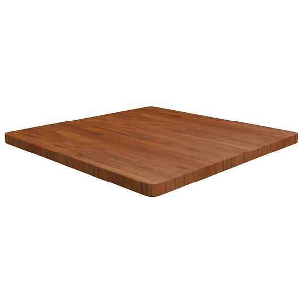 vidaXL Čtvercová stolní deska tmavě hnědá 90x90x4 cm ošetřený dub