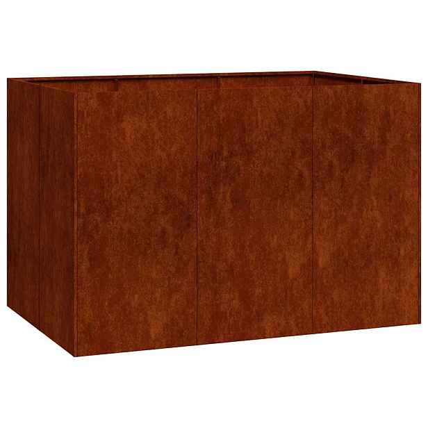 vidaXL Truhlík rezavá 120x80x80 cm povětrnostně odolná ocel