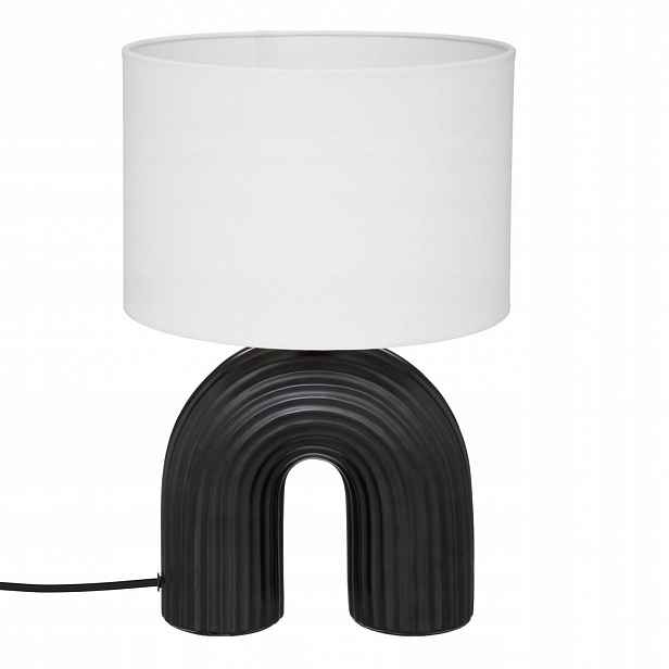 Lampa se stínidlem Eidel a keramickým podstavcem, 40,5 cm