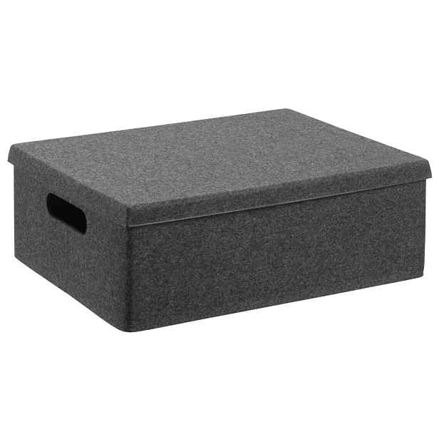 PLAST TEAM - Box VEGA tmavěšedý střední