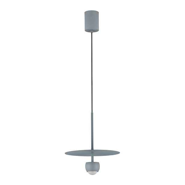 Šedomodré hliníkové LED závěsné svítidlo ø 30 cm Edem – Nova Luce