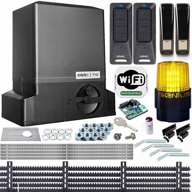 Sada Delta2 Faac 740 Ovladače Led lampa Lišty