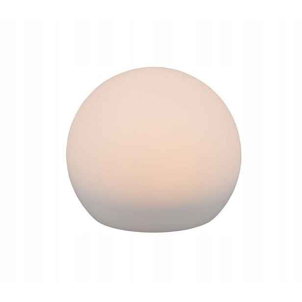 Zahradní lampa Solární Led koule Melo Bílá fi 20 cm Rl IP67