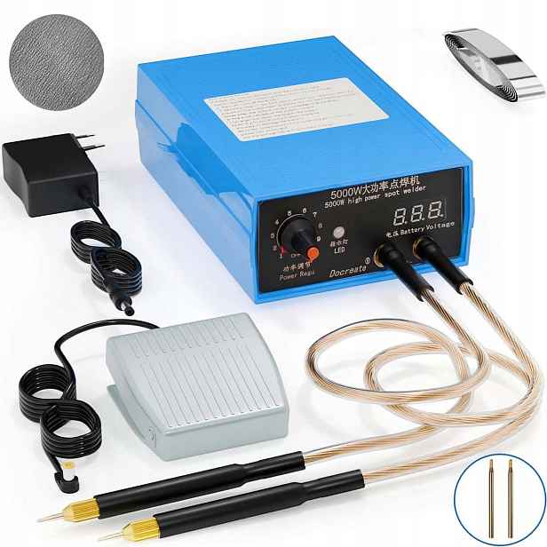 Bodová Svářečka, Přenosné Svařování Kovu, Baterie 5000 W, 0.1-0.15 MM