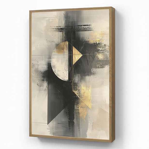 OnlyWow NÁSTĚNNÁ LAMPA S AKUMULÁTOREM Abstraktní - černá - barva - moderní 60x90 cm