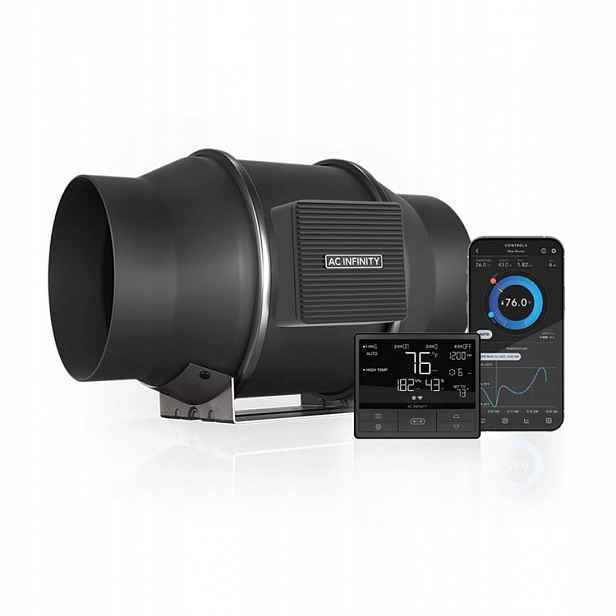 Ventilátor Ac Infinity Quiet Inline 150 mm 680 m3/h 10 režimů regulátor