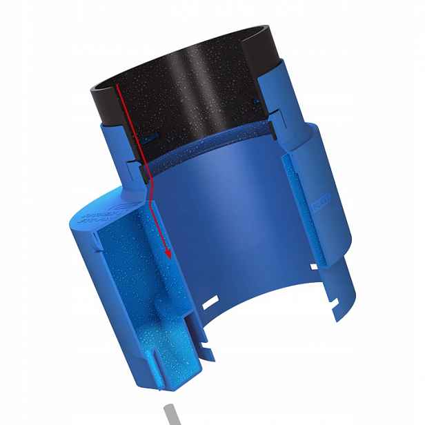 Kondenzátor kondenzátu pro krbové krby Wirplast 150 mm