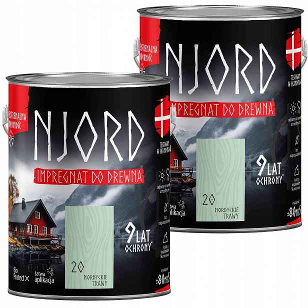 Njord Impregnat Na Dřevo 10L Severské Trávy Sada 2x5L