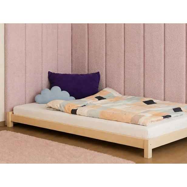 Rovný čalouněný panel na zeď BOUCLÉ extra dlouhý Zvolte barvu: Světle šedá, Zvolte rozměr: 20x160 cm, Uchycení na zeď: Se samolepícím suchým zipem