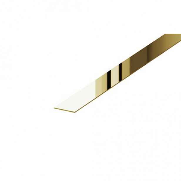 Lišta dekorační "I" Eviso gold lesk, nerez PVD, délka 270 cm, PLGO0002