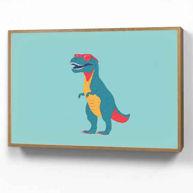 OnlyWow DOBÍJECÍ NOČNÍ LAMPIČKA Dinosaurus - Modrá - Sluneční brýle 90x60 cm