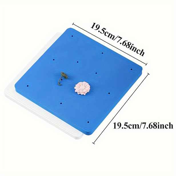 TEMU Houbová podložka Fondant Manuální Simulace Květin Twist Fondant Hliněný povrch Plast Univerzální Vysoká Odolnost Okvětní lístky Tenký Vlnitý
