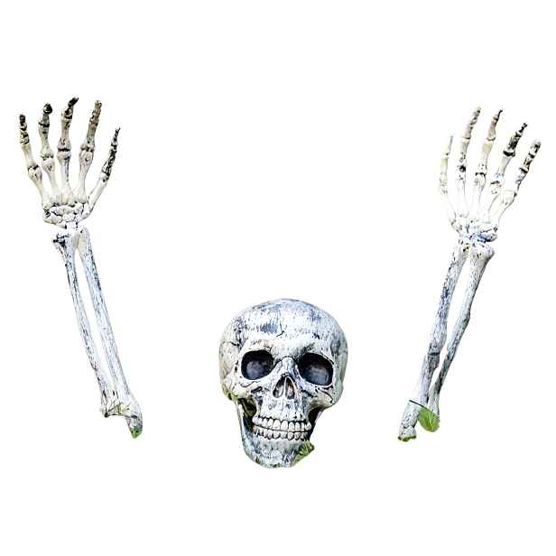 Halloweenská Kostra 90 CM Pohyblivé Klouby Čelist Lebka Pro Zahradu Domu