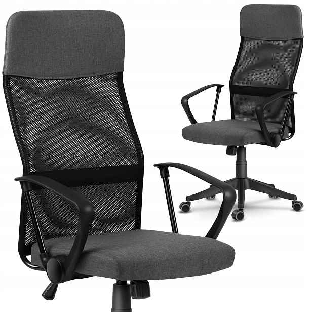 Kancelářská Otočná Židle, Nastavitelná, Ergonomická, Látková Kancelářská Židle