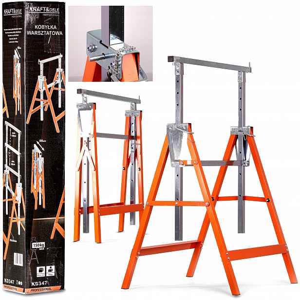 Kobylka Dílenská Kozlík x2 ks Nastavitelný Set 80-130 CM