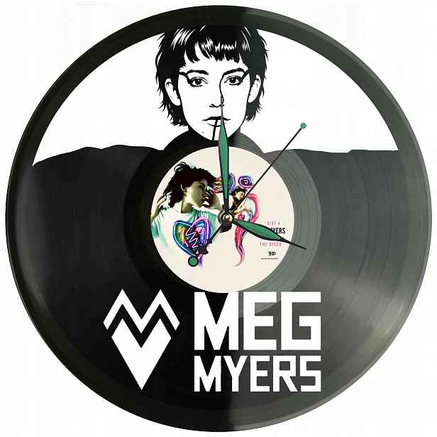 Meg Myers Vinyl Nástěnné Hodiny Vinylová Deska Dárek Památka Dárek