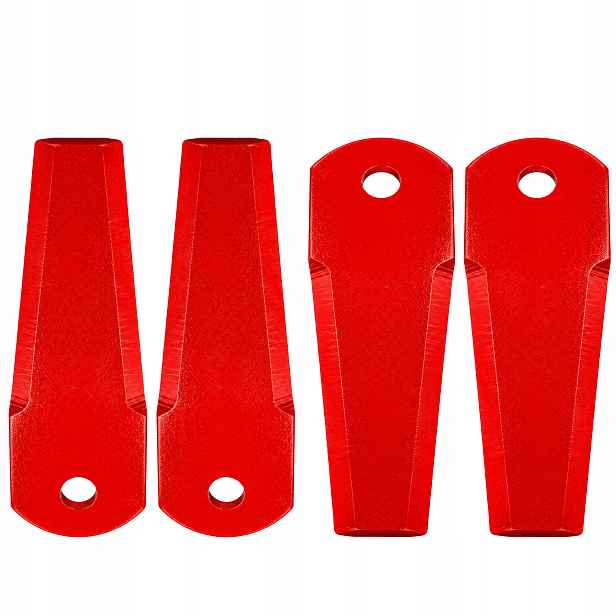 Nůž Do Sekačky Mulčovač Plochý Oboustranný 165 mm Fi 12 mm 4 ks