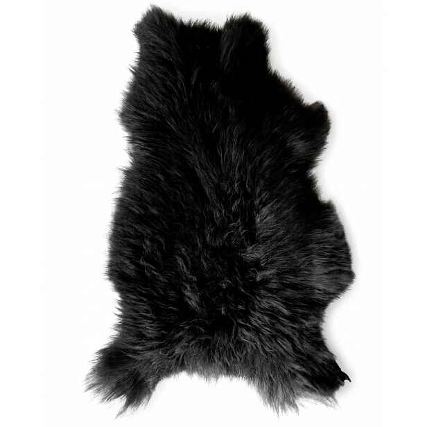 Ovčí kůže „vřesová“ Premium Černá Hnědá -80 cm/L (Jehněčí) 100%Přírodní!