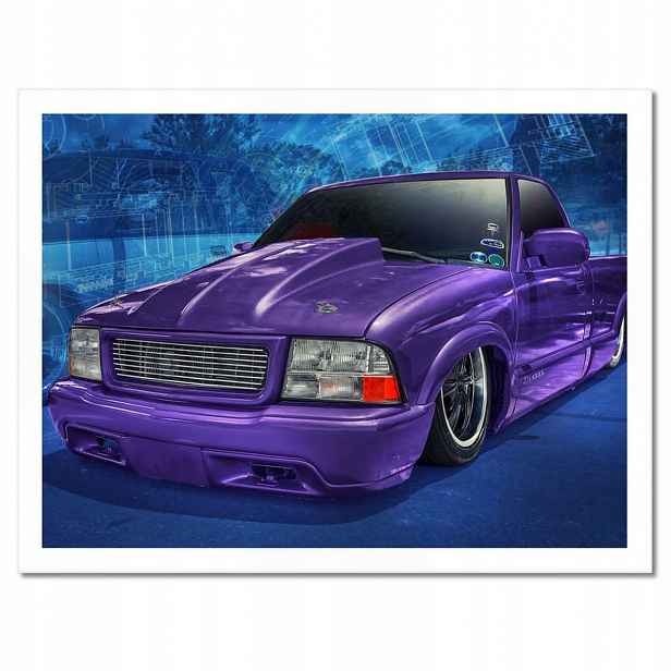 Plakáty v rámu 40x30 Fialový PickUp S10