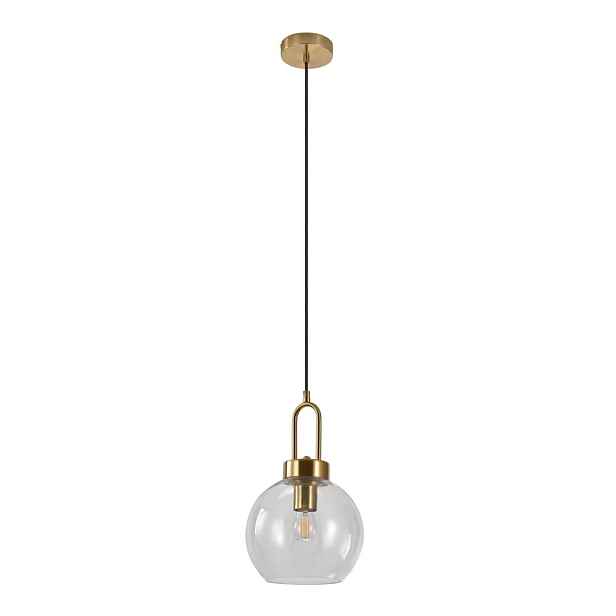 Závěsné svítidlo v mosazné barvě se skleněným stínidlem ø 20 cm Luton – House Nordic