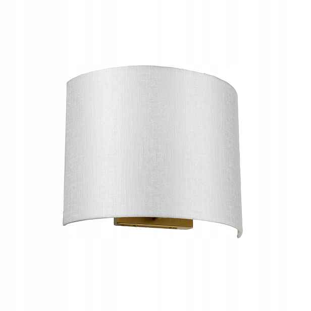 Nástěnné svítidlo zlaté krémové stínidlo 29 cm do obývacího pokoje Designer's Lightbox