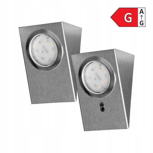Sada podskříňkových svítidel Makan Led 2W, 180lm, 4000K, Inox AD-OM-6207L4