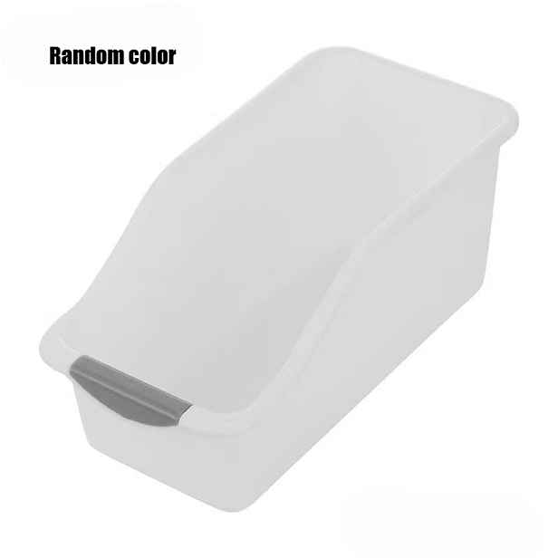 TEMU 1 ks Úložný box do skříně se zkoseným otvorem, otevřená úložná nádoba, zkosený otvor, náhodná barva, obloukový design vhodný pro domácí