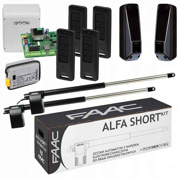 Faac Alfa Short Pilot XT4FDS 4ks Pohon dvoukřídlé rozpínací brány