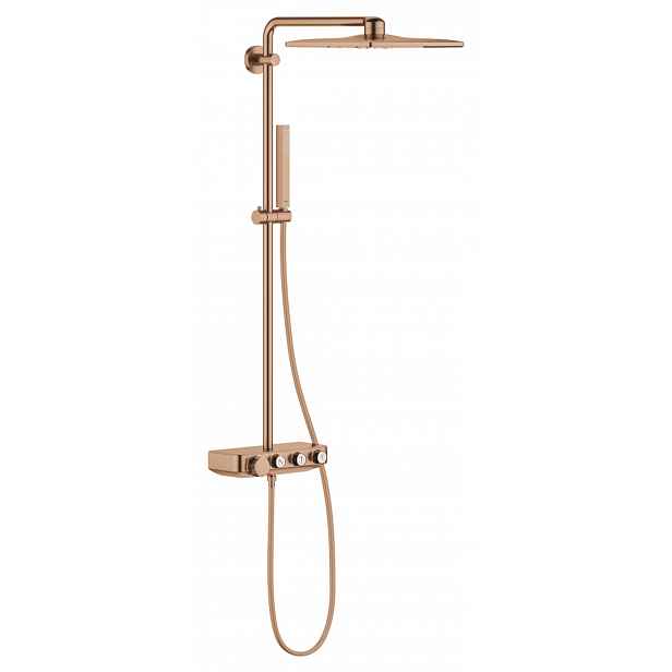 Grohe Euphoria SmartControl - Sprchový set Cube 310 Duo s termostatem, 2 proudy, kartáčovaný Warm Sunset 26508DL0