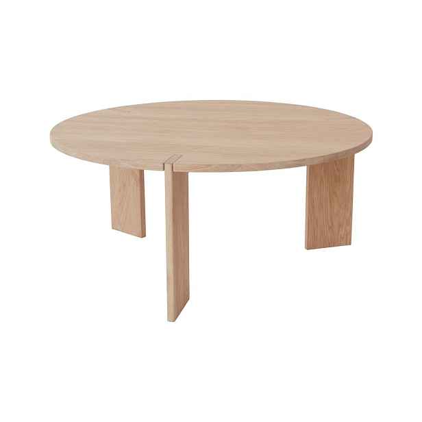 Kulatý konferenční stolek z dubového dřeva v přírodní barvě ø 90 cm Oy – OYOY Living Design