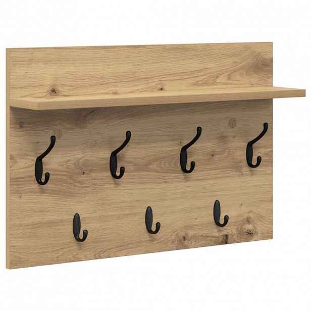 vidaXL Nástěnný věšák na kabáty Nástěnná montáž Artisanový dub