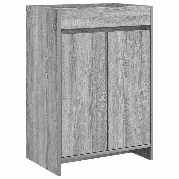 vidaXL Koupelnová skříňka pod umyvadlo Šedý Sonoma 56 x 37,5 x 81 cm