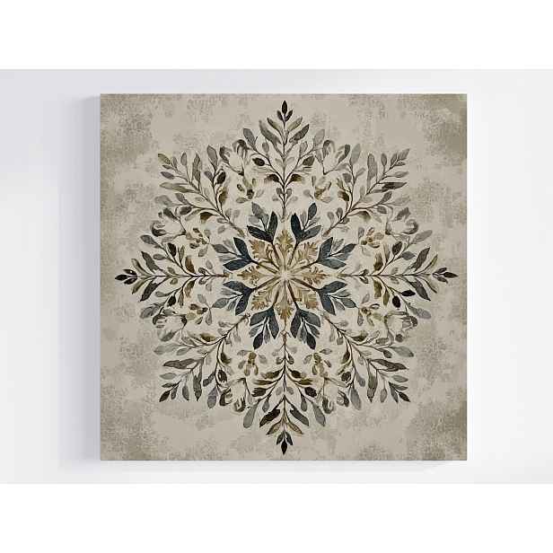 Obraz Na Plátně Obraz Na Plátně Sněhová Vločka Mandala Scandi Boho 50x50