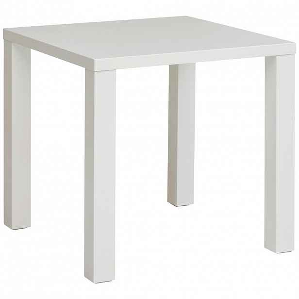 P & B JÍDELNÍ STŮL, vysoce lesklá bílá, 80/80/75 cm