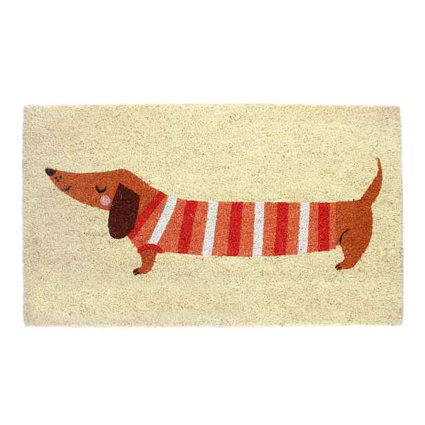 Rohožka z kokosového vlákna 43x73 cm Sausage Dog – Rex London